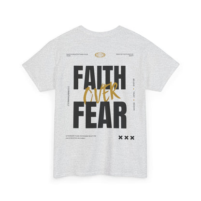 Faith Over Fear Shirt Christian T-Shirt Inspirational Faith Based Tee Religious Gift Motivational Christian Apparel
