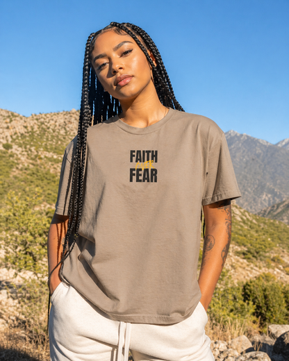 Faith Over Fear Shirt Christian T-Shirt Inspirational Faith Based Tee Religious Gift Motivational Christian Apparel