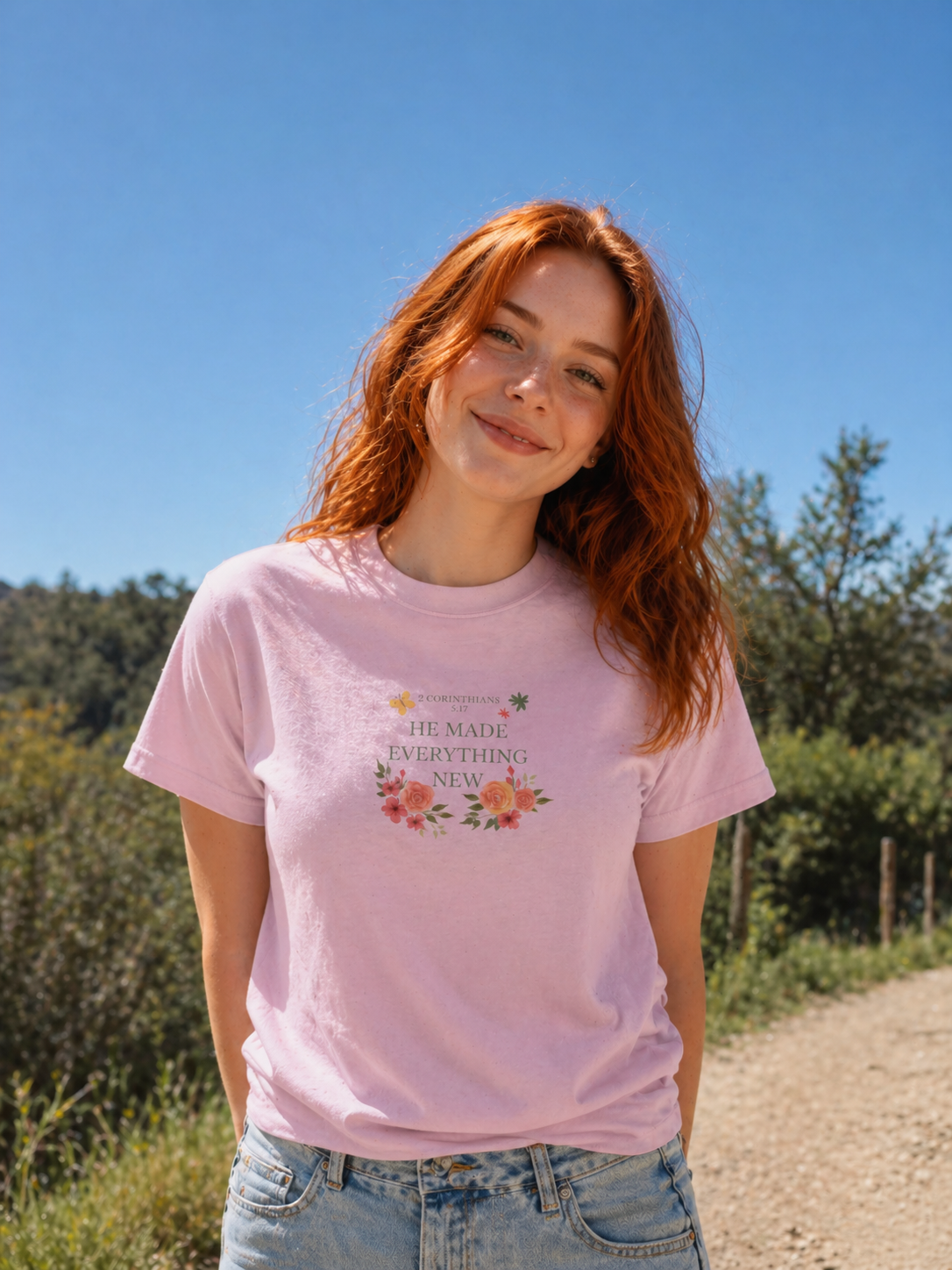 Floral Graphic T-Shirt, Cute Aesthetic Tee, Unisex Cotton Shirt, Summer Outfit, Gift for Her, Casual Boho Top
