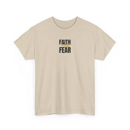 Faith Over Fear Shirt Christian T-Shirt Inspirational Faith Based Tee Religious Gift Motivational Christian Apparel