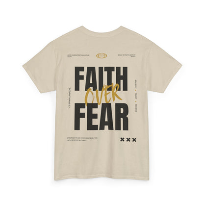 Faith Over Fear Shirt Christian T-Shirt Inspirational Faith Based Tee Religious Gift Motivational Christian Apparel
