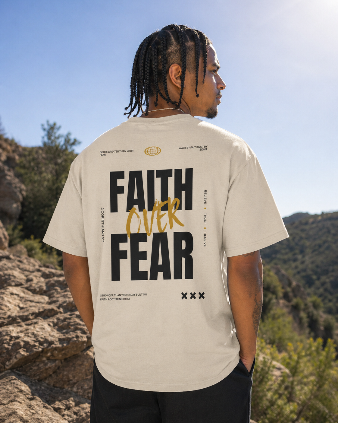 Faith Over Fear | Camiseta Regular Fit | Selah Colombia