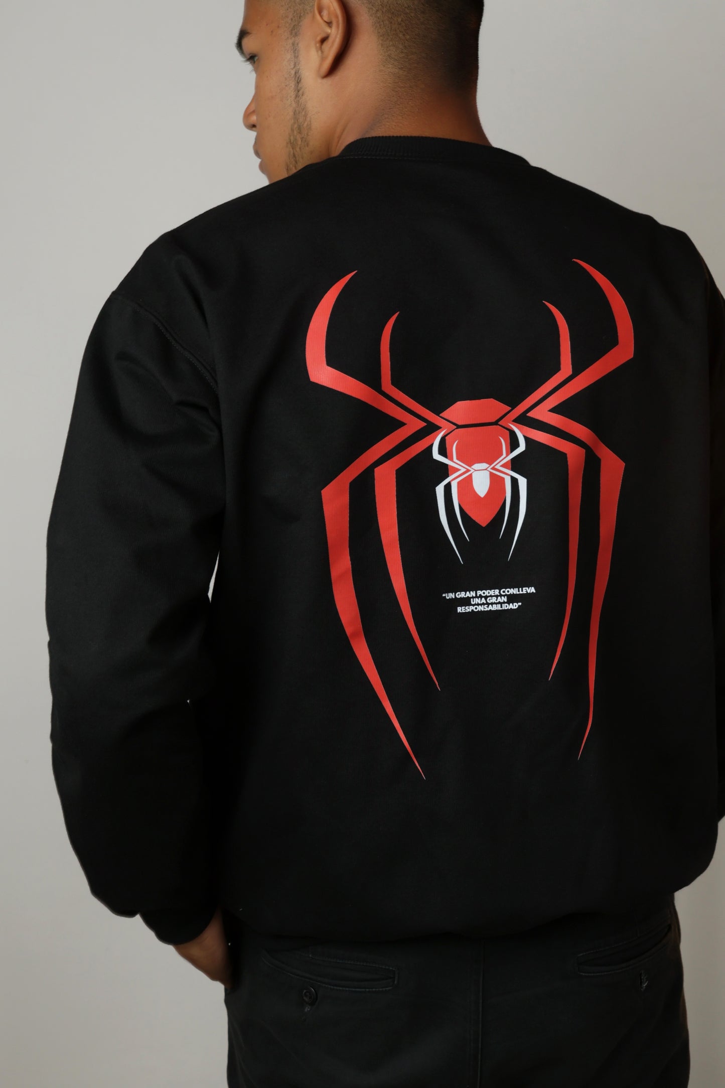 Crewneck Spider-Man BND | Buzo Cuello Redondo Estampado | Selah Colombia